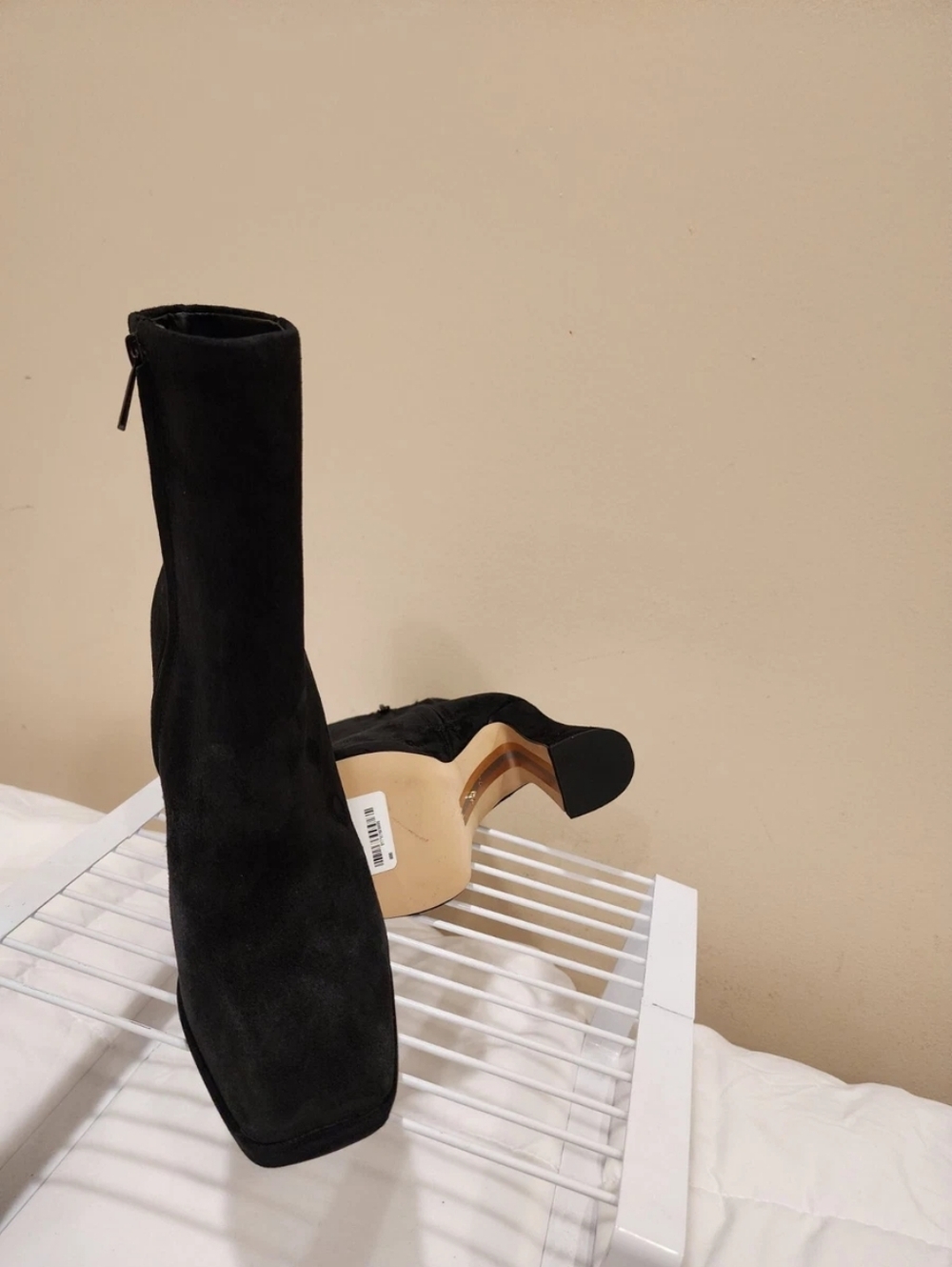 🌺Sam Edelman Womens Jaye Suede Ankle Booties Black Sz 7.5 M,NWOB, MSRP $180 - Picture 7 of 16